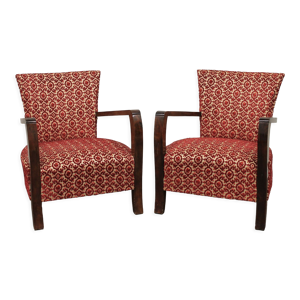 Paire de fauteuils art-déco