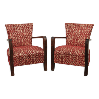 Pair of art-deco armchairs