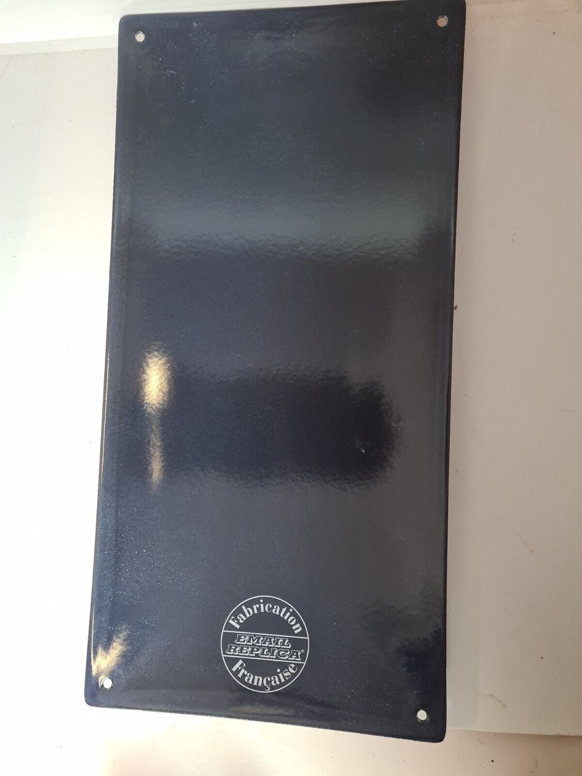 Coffee enamelled plate Jihair