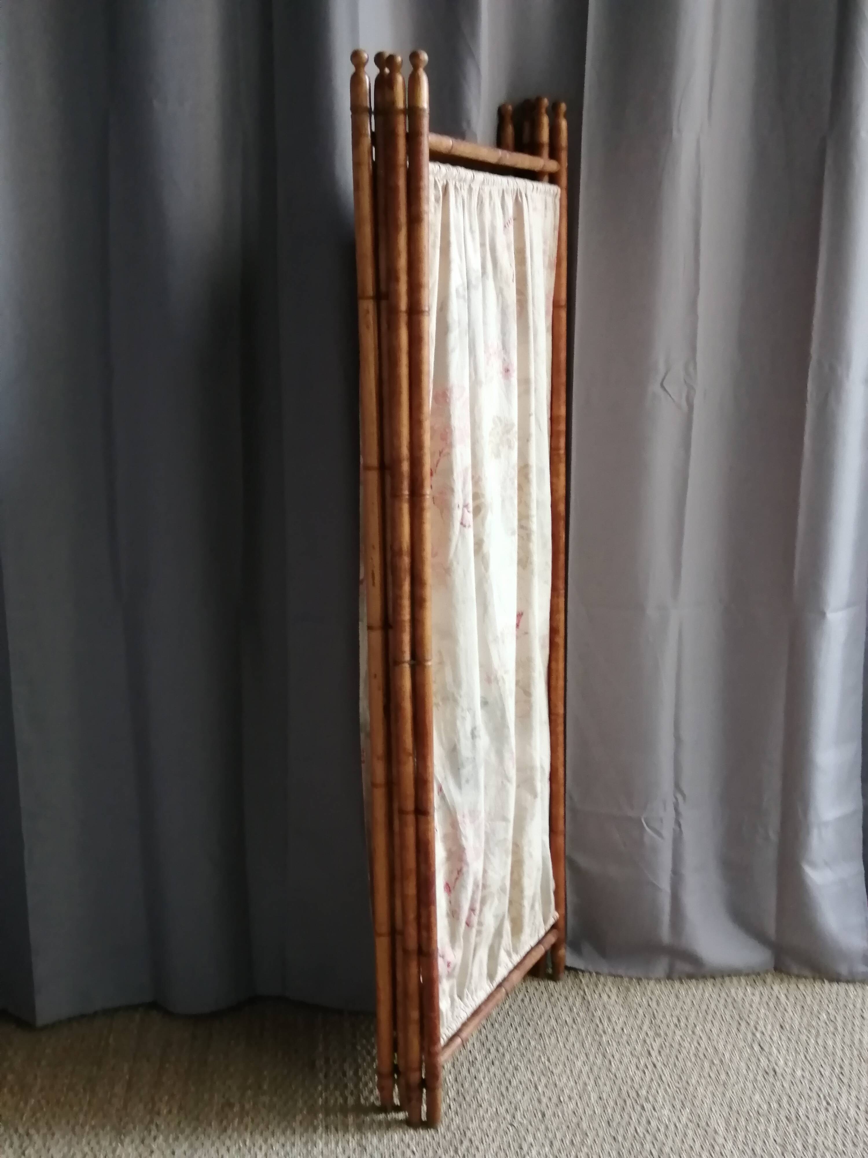 Vintage rattan screen