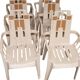 6 plastic chairs