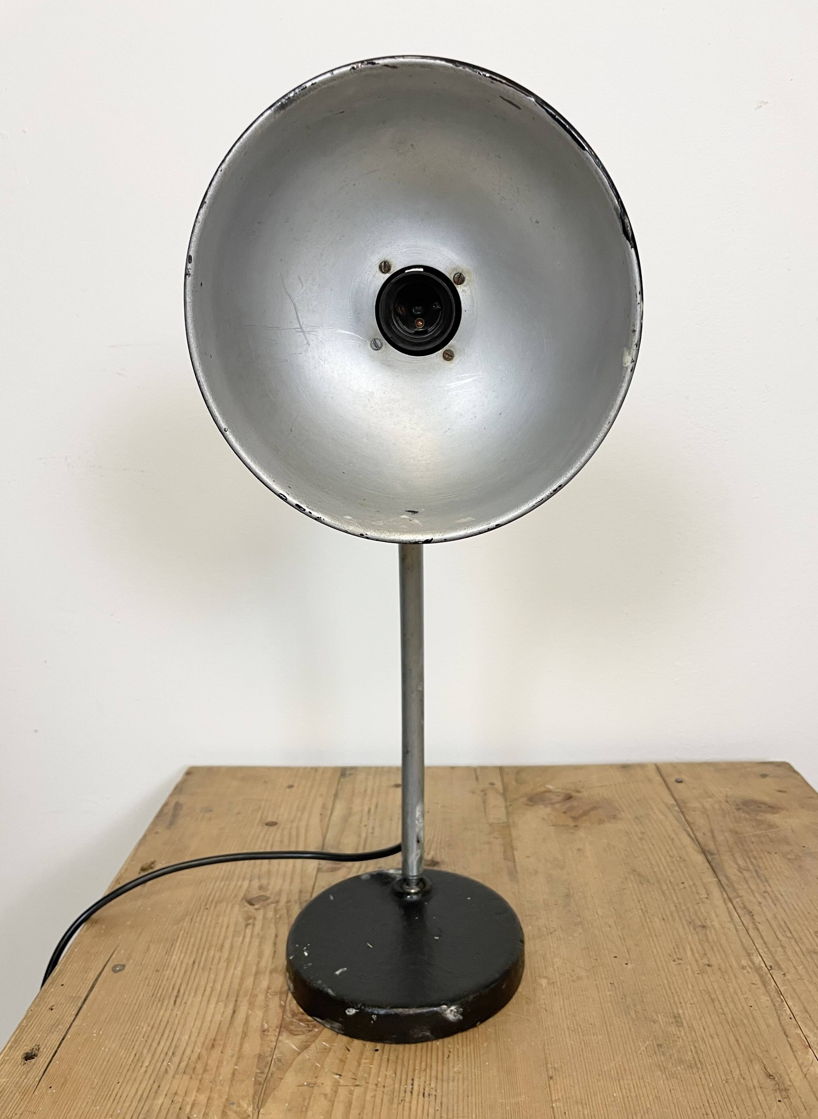 Vintage Black Workshpp Table Lamp, 1950s