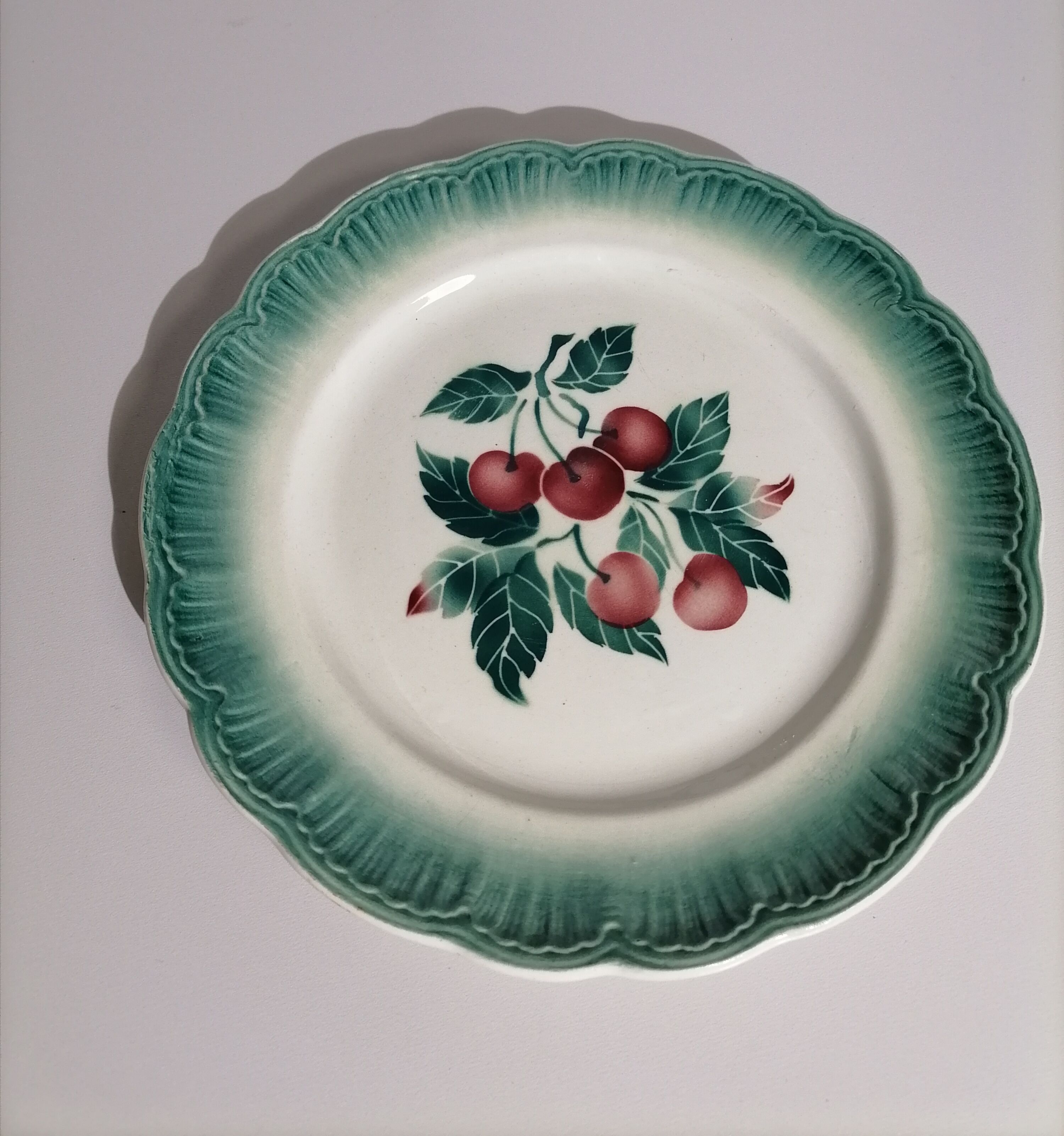 Lot assiettes barbotine