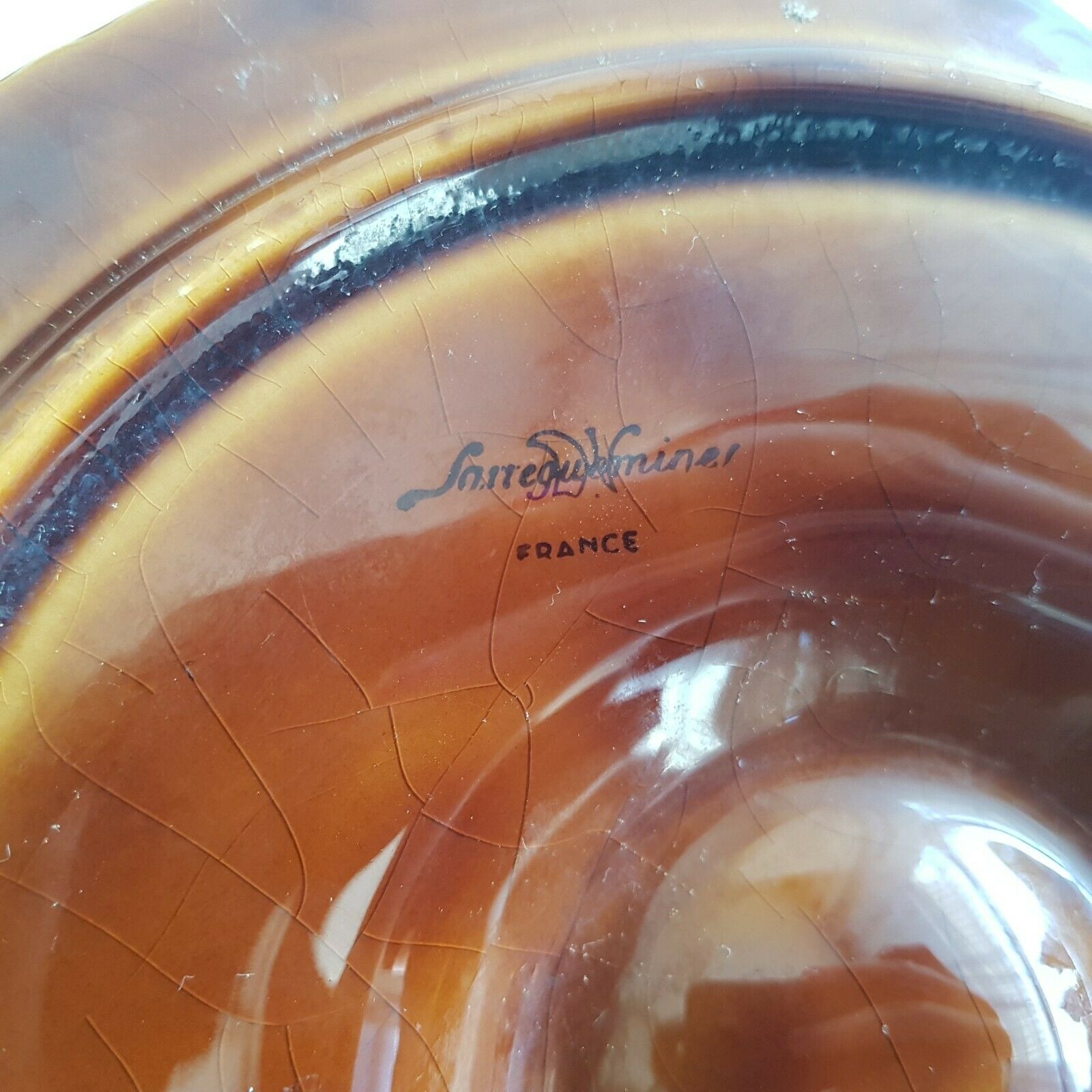 Service 6 plates with oysters Sarreguemines