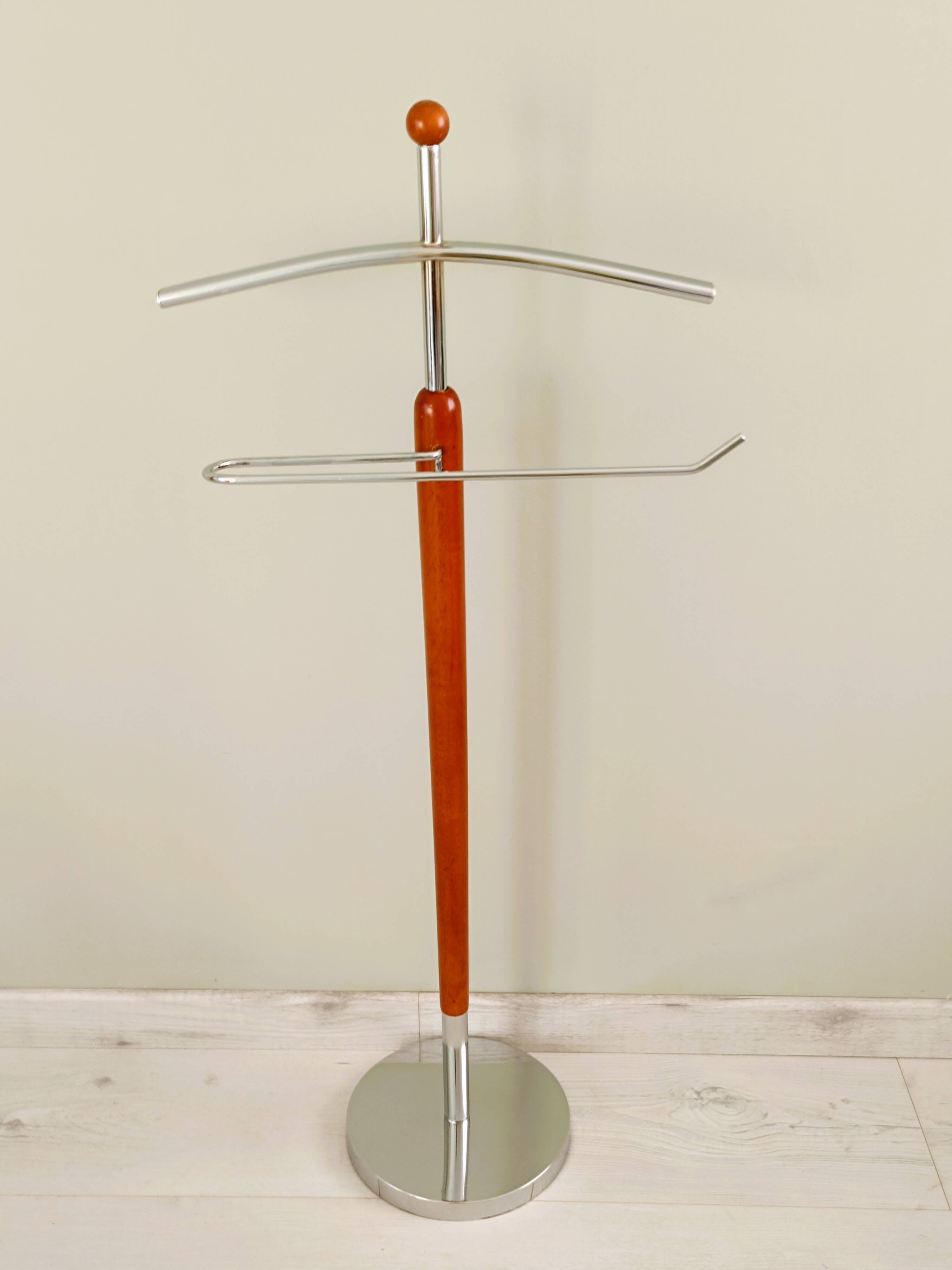 Wooden and metal valet