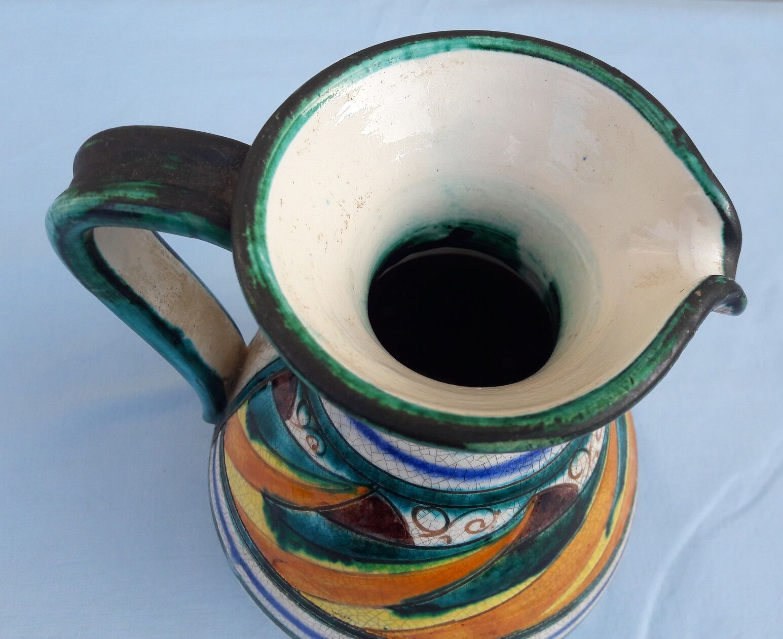 Italian ceramic pitcher