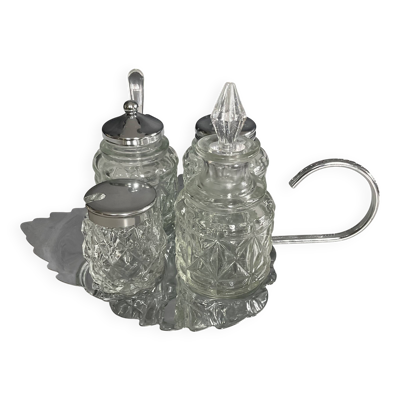 Set à condiments vintage années 70-80