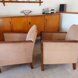Pair of art deco armchairs