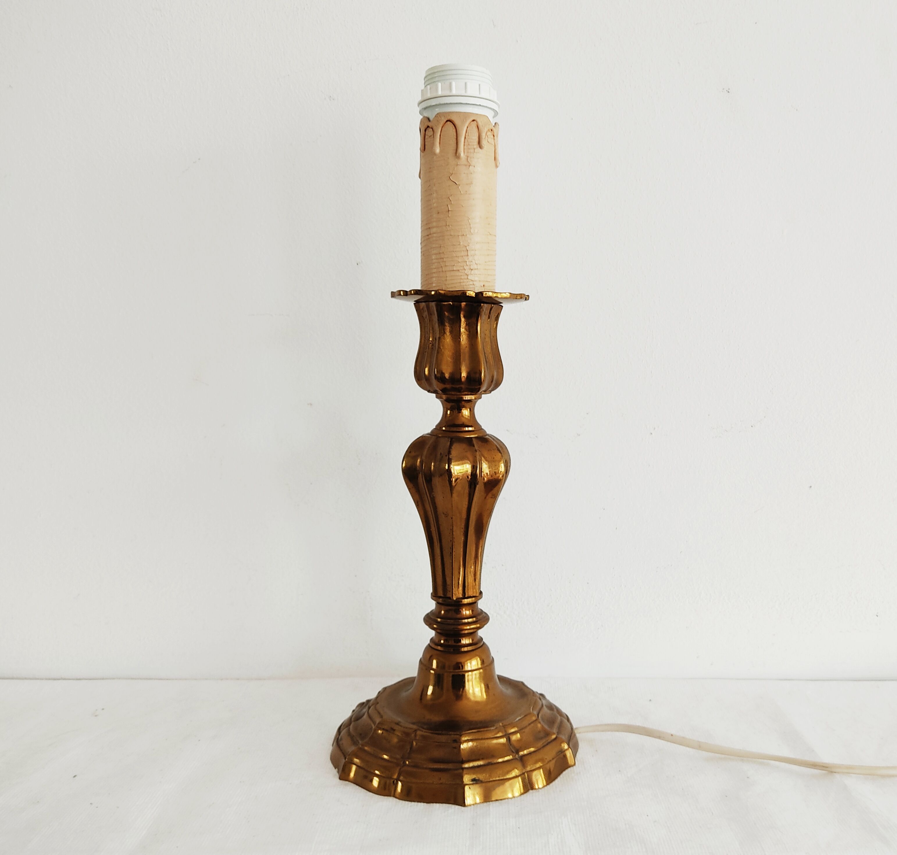 Bronze lamp foot around 1900 40 cm