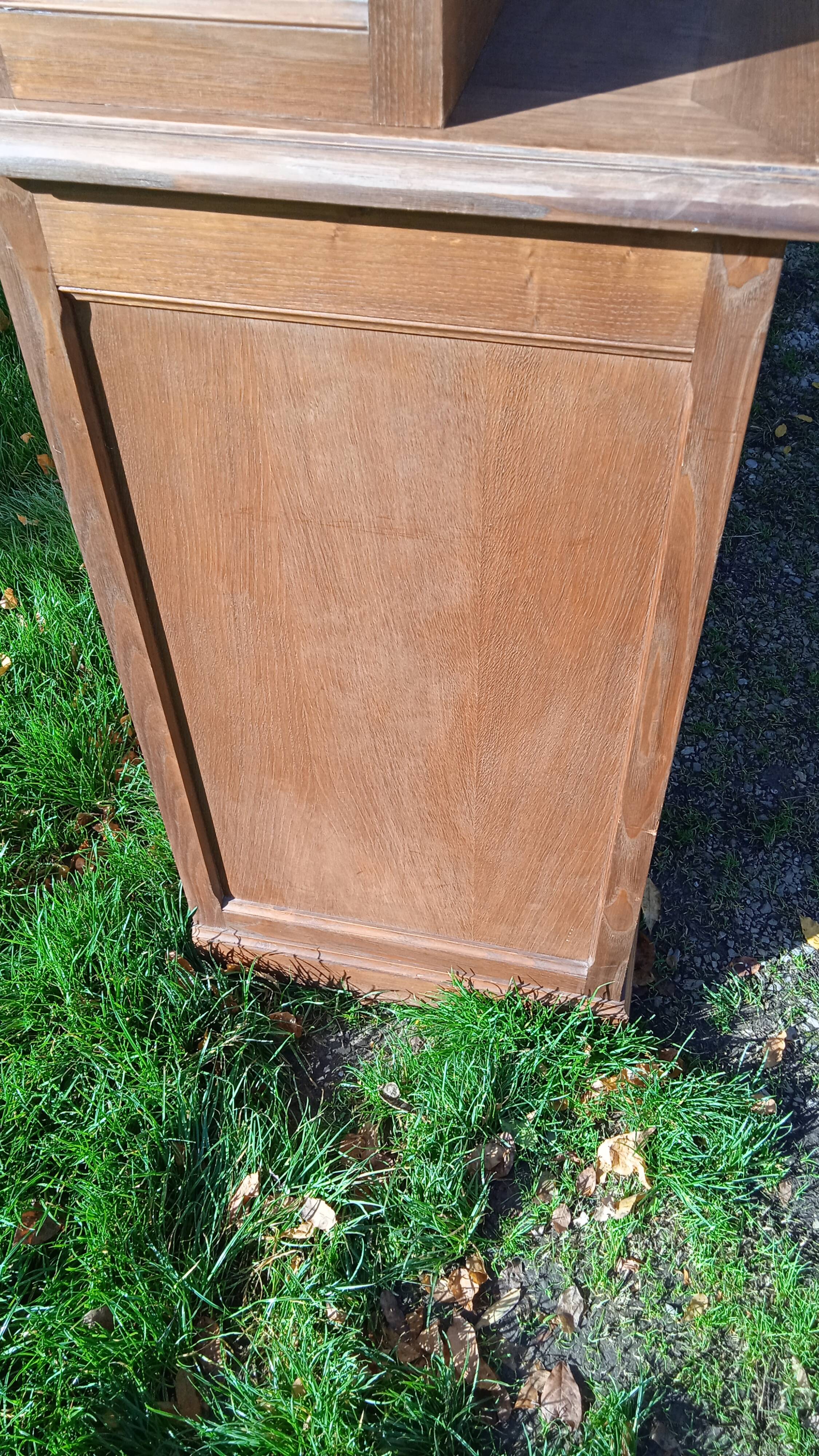 Large Louis Philippe style oak bookcase