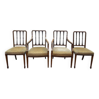 Paire de fauteuils et paire de chaises anglais