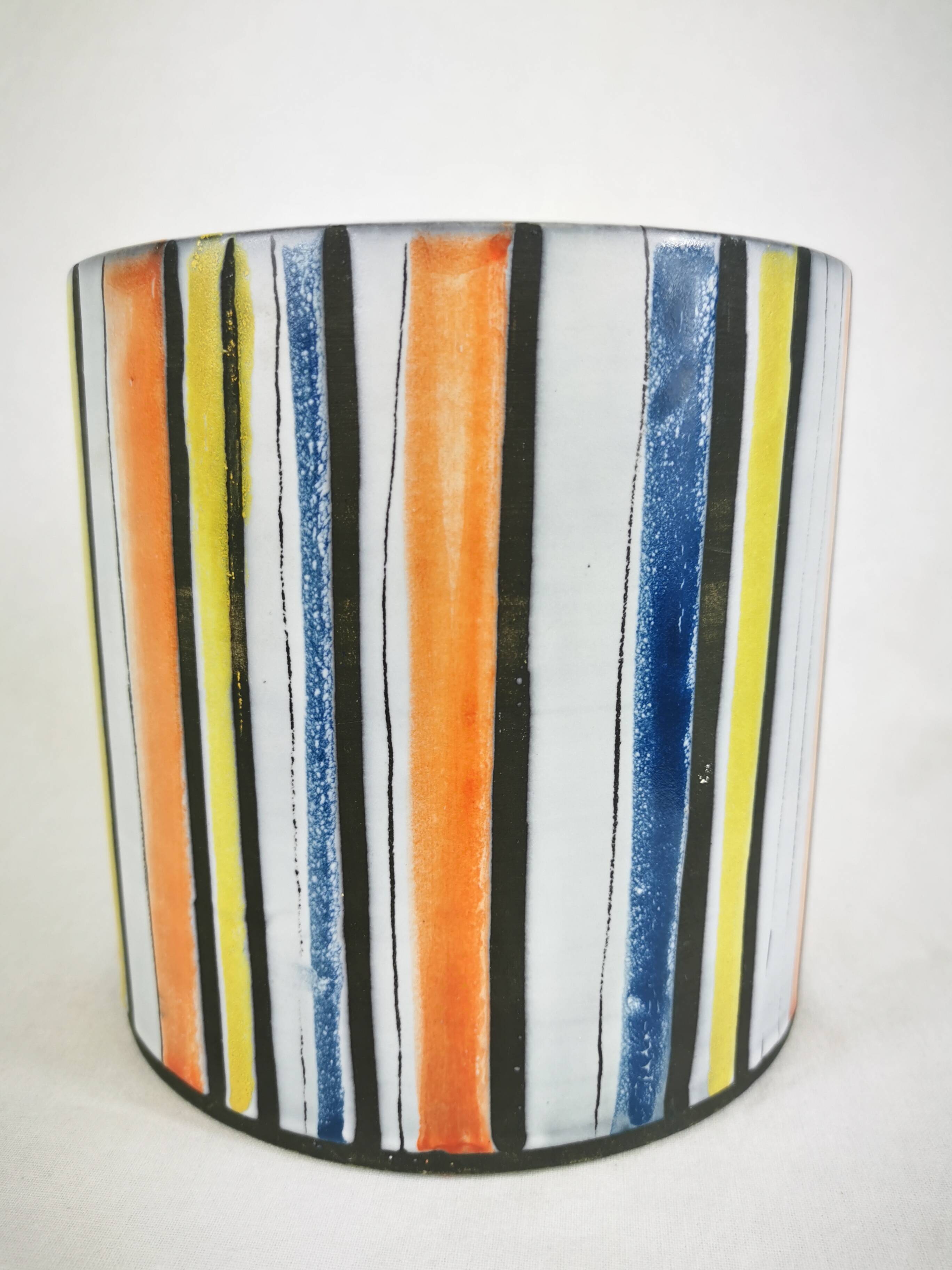 Ceramic Pot "flour" Signed Roger Capron Vallauris