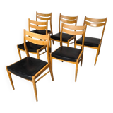 6 vintage Scandinavian chairs