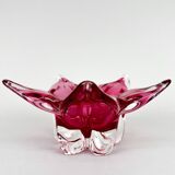 Bol en verre artistique vintage de Josef Hospodka pour Chribska Glassworks, années 1960