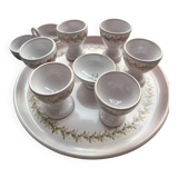 Egg cups, 9-piece service by Michel Spire