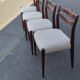 Série de 4 chaises scandinave vers 1960