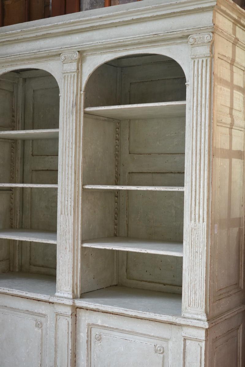 Painted wooden bookcase