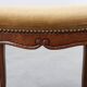 Louis XV Style Walnut Stool with Cabriole Legs and Velvet Seat, France, 20t