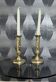 Pair of brass push candle holders – Late 19th century