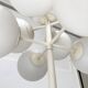 Minimalist glass and metal floor lamp from Switzerland, mid-century by E.R. Nele for Temde, 1960s.