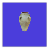 Terracotta potiche with 60s handles