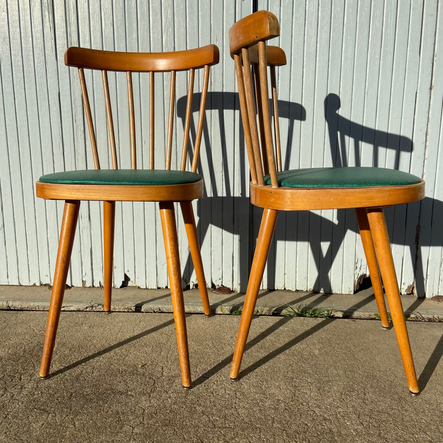 Lot de 4 chaises vintage