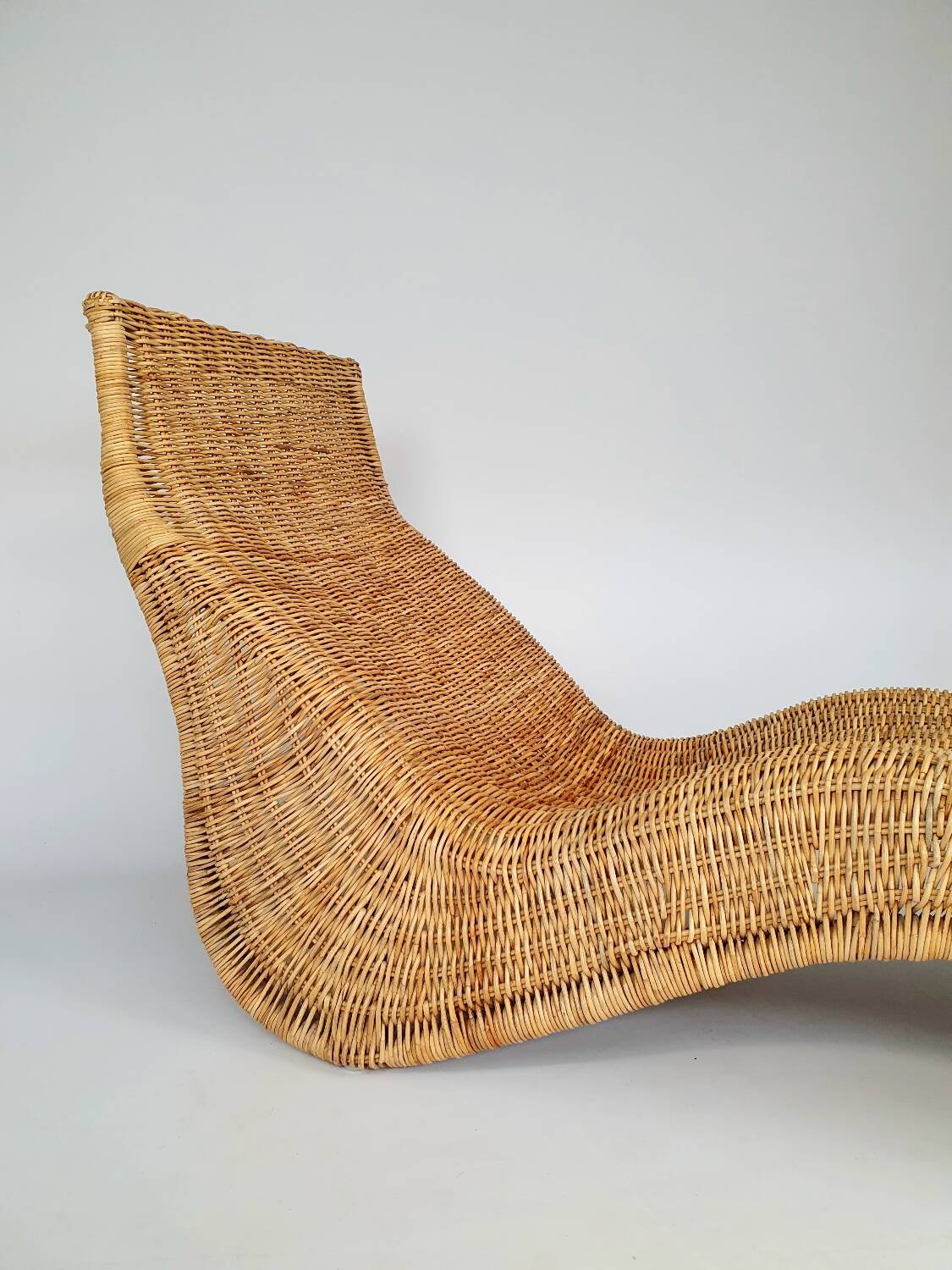 Karlskrona rattan lounge chair by Karl Malmvall for Ikea