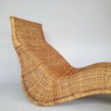 Karlskrona rattan lounge chair by Karl Malmvall for Ikea