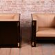 Art Nouveau Mahogany Armchairs from J. Hoffmann, Austria, 1910s, Set of 2