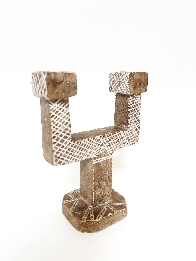 Bougeoir marocain pierre– artisanal, circa 1970