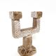 Moroccan stone candle holder – handcrafted, circa 1970