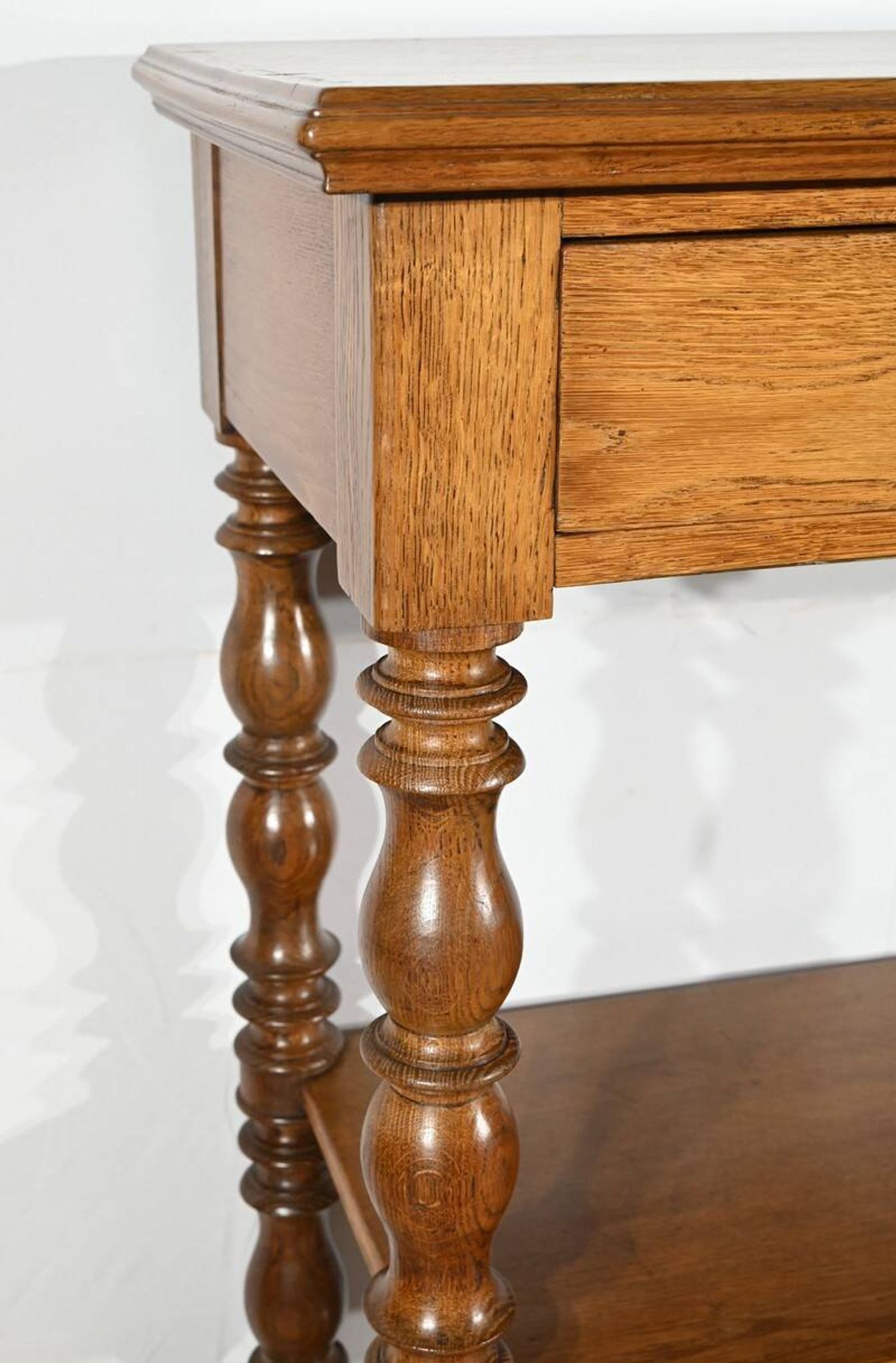 Sideboard at waist height, oak console, Louis Philippe style, 2nd part of the 19th century.
