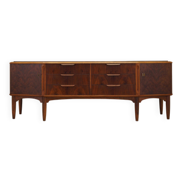Walnut sideboard, Danish design, 1960s, manufactured in Denmark