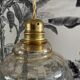 Vintage amber glass chandelier