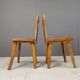 Vintage brutalist dining chairs, 1960s