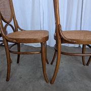 Set of 6 Mid-century Bentwood Cane Dining Chair, Thonet Style, 1970s Yugosl