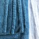 Nappe de vendange en chanvre ancien teint en bleu aquatique