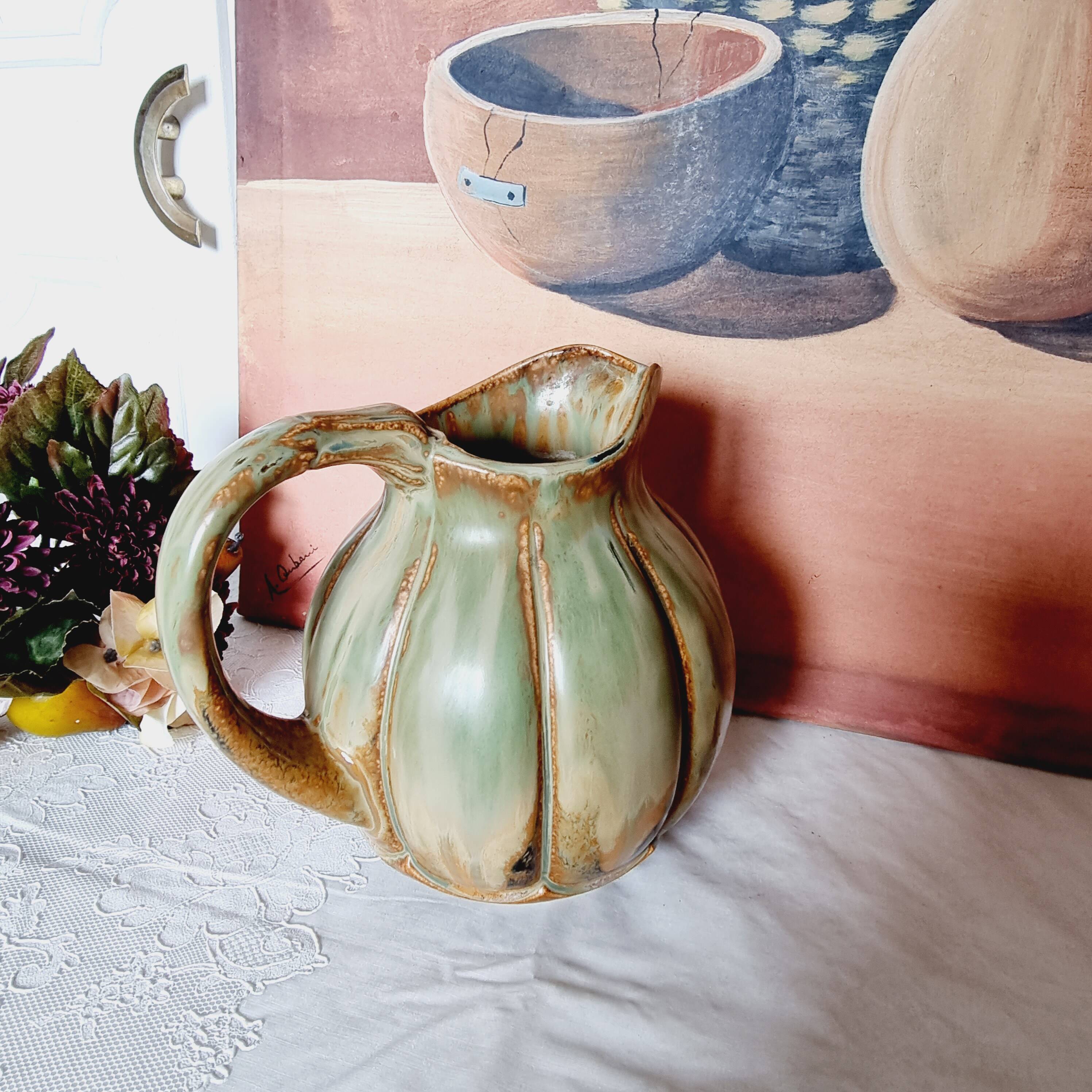 Early 20th century modernist glazed stoneware pitcher