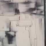 Abstract painting painting "black or white"