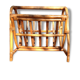 Magazine rack vintage rattan