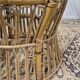 Fauteuil en Rotin Bambou vintage 1950s design -H85cm