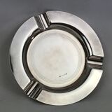 Vintage silver metal christofle ashtray, 1960