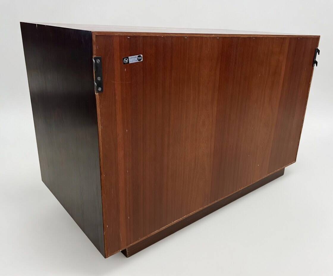 Rosewood Tambour Cabinet By Kai Kristiansen For Feldballes