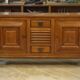 Oak and wrought iron sideboard signed by Charles Dudouyt, 1940s.