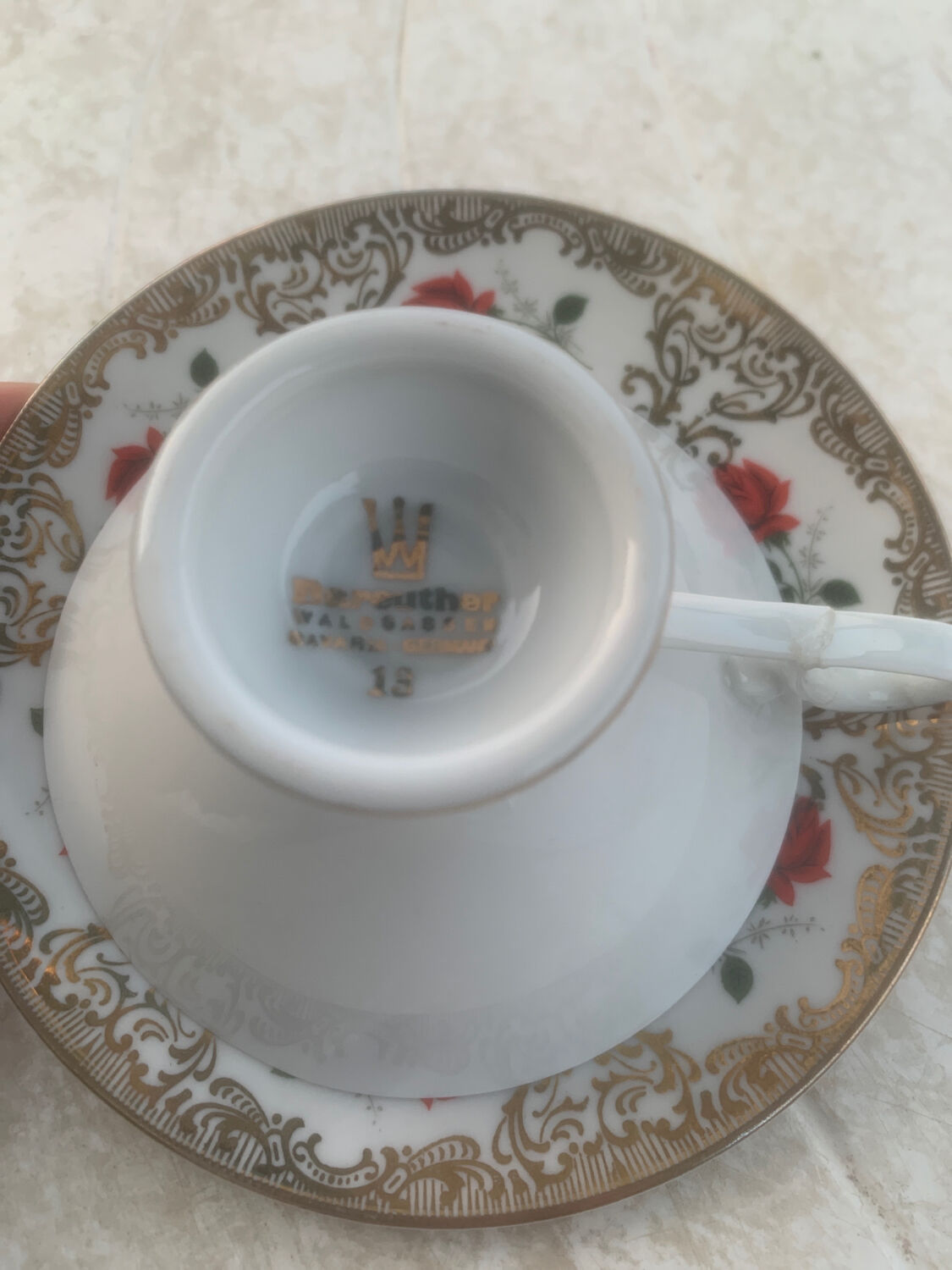 3 cups and saucers Bareuther