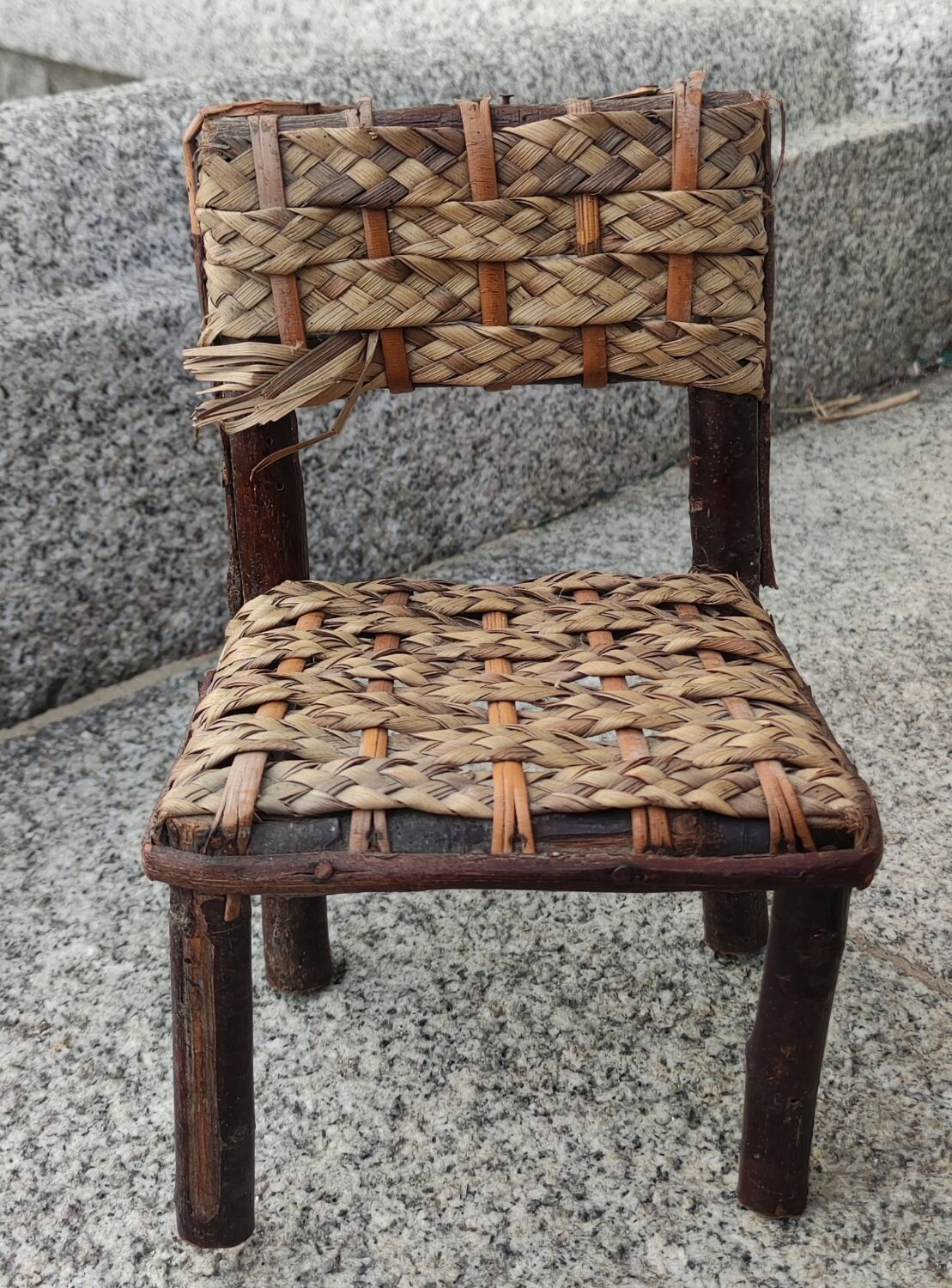 Living room wicker doll