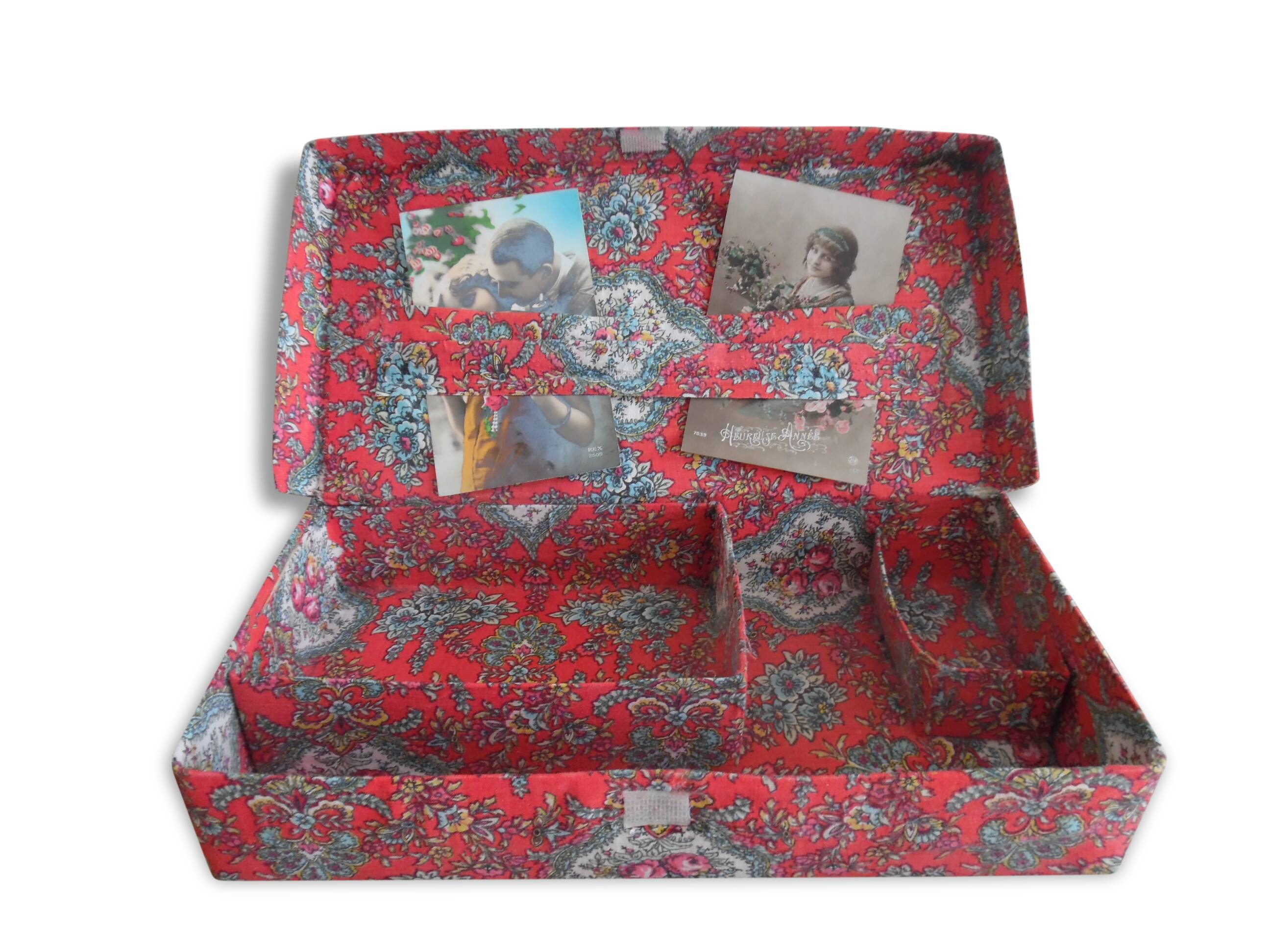 Fabric sewing box