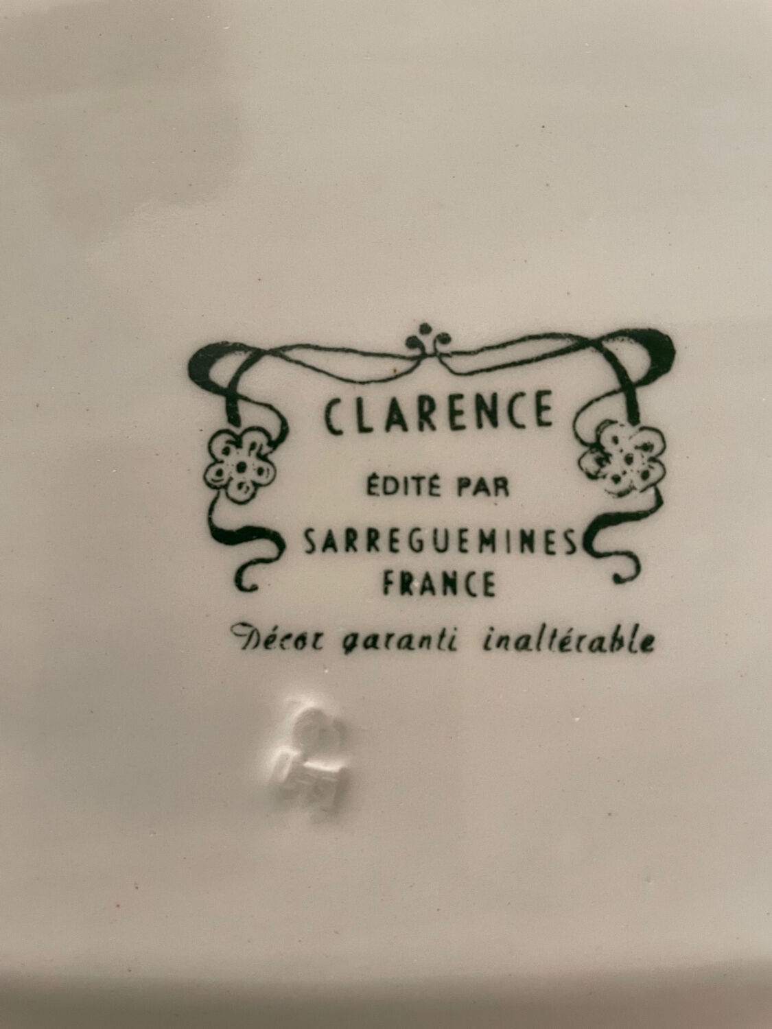 Sarreguemines earthenware table service