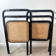 Pair of Italian caned chairs by Giorgio Cattelan for Cidue.