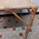 Set of 3 Vintage Rattan Coffee Tables
